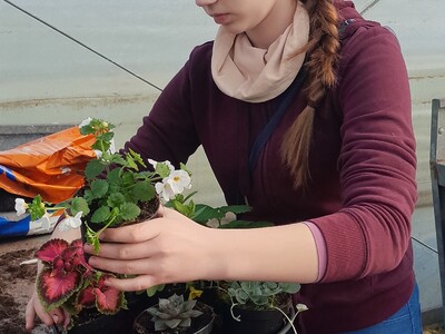 Zukunftstag 2025 im Gartenbau - © Christine Hahne Zukunftstag 2025 im Gartenbau