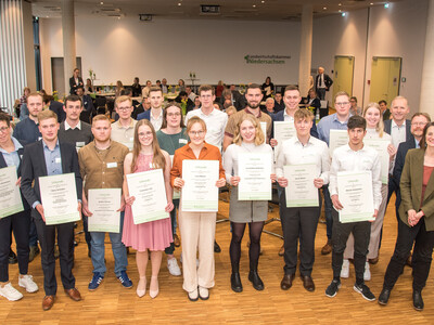 Ehrung der Jahrgangsbesten in der Aus- und Fortbildung am 21.02.2024 in Hannover.