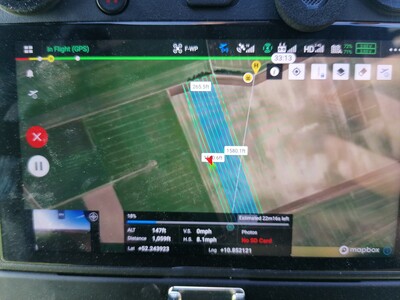 Drohne DJI M300 RTK Flugroute - © Tomke Hobbie Drohne DJI M300 RTK Flugroute