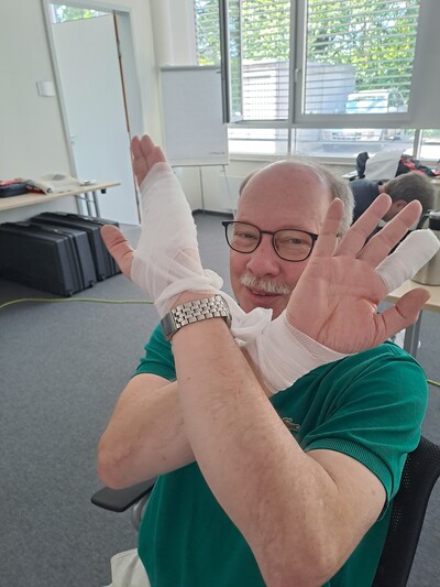 So sehen professionelle Verbände aus. - © Anne Dirking So sehen professionelle Verbände aus.