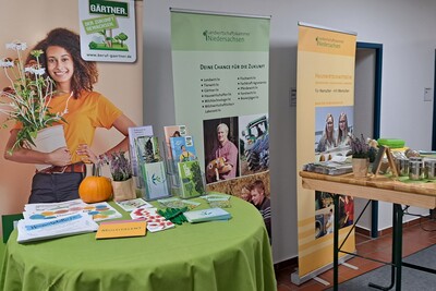 Stand auf der Ausbildungsmesse