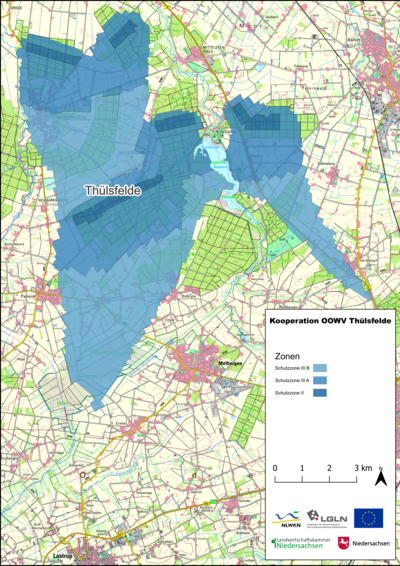 Karte Gewässerschutzkooperation OOWV Thülsfelde - © Meik Ralle Karte Gewässerschutzkooperation OOWV Thülsfelde