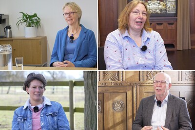 Im Interview (vlnr): Anne Dirksen, Dagmar Heyens, Felicitas Naundorf und Gerhard Schwetje im Interview anlässlich des Jahres der Frauen in der Landwirtschaft - © Melanie Lindemann Im Interview (vlnr): Anne Dirksen, Dagmar Heyens, Felicitas Naundorf und Gerhard Schwetje im Interview anlässlich des Jahres der Frauen in der Landwirtschaft