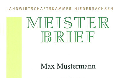 Meisterbrief Landwirtschaft