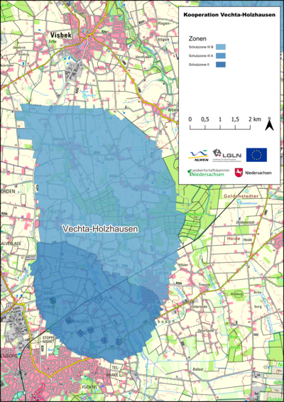 Karte Wasserschutzkooperation Vechta-Holzhausen - © Meik Ralle Karte Gewässerschutzkooperation Vechta-Holzhausen