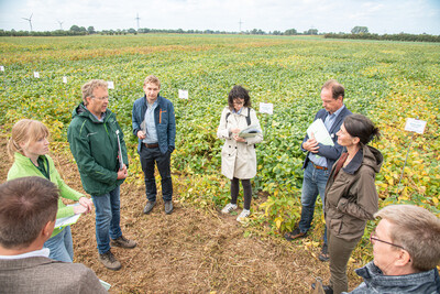 LeguNet-Soja-Feldtag der Landwirtschaftskammer Niedersachsen in Blender (Kreis Verden).