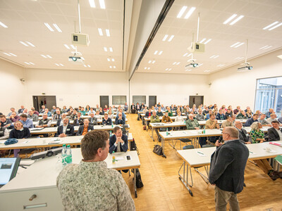 140 Besucherinnen und Besucher kamen zur 14. Beraterhochschultagung der Landwirtschaftskammer Niedersachsen am 21.10.2024 in der Hochschule Osnabrück.