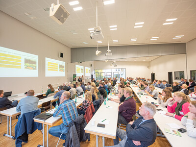 140 Besucherinnen und Besucher kamen zur 14. Beraterhochschultagung der Landwirtschaftskammer Niedersachsen am 21.10.2024 in der Hochschule Osnabrück.