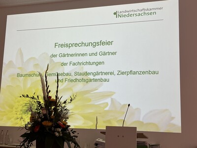 Eindrücke von der Freisprechungfeier Gärtner/Gärtnerin Hannover 2024