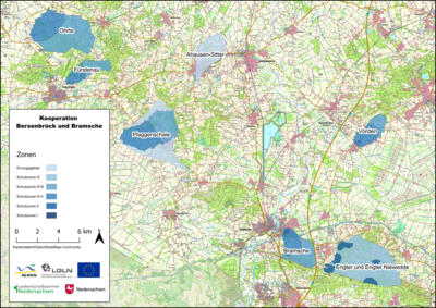Karte Gewässerschutzkooperation Bersenbrück und Bramsche - © Meik Ralle Karte Gewässerschutzkooperation Bersenbrück und Bramsche