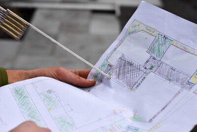 Im Plan. - © Andreas Teichler Ausbildung im GaLaBau