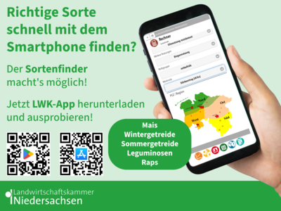 Grafik Sortenfinder in der LWK App