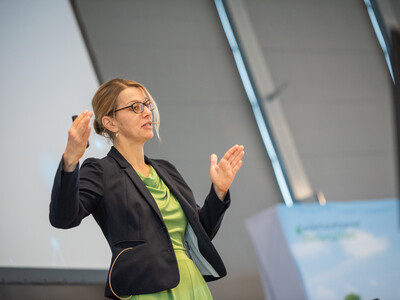 Prof. Dr. Nicole Kemper von der TiHo Hannover referierte zu Trends und Auswirkungen von KI und Digitalisierung in der Landwirtschaft