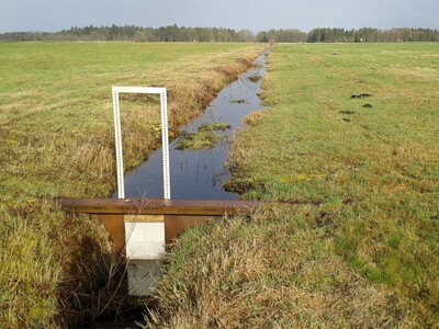 Moorschonender Grabeneinstau - © Isabelle Vogel Moorschonender Grabeneinstau