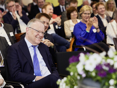 Ministerpräsident Stephan Weil während des Festakts zum 125-jährigen Bestehen der Landwirtschaftskammer Niedersachsen am 21.05.2024 in Hannover-Ahlem.