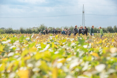 LeguNet-Soja-Feldtag der Landwirtschaftskammer Niedersachsen in Blender (Kreis Verden).