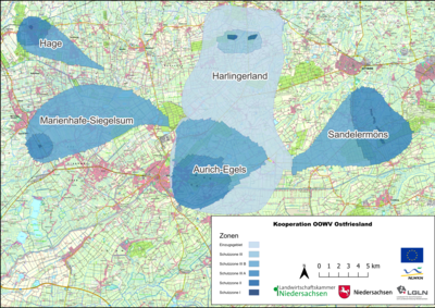 Karte Gewässerschutzkooperation OOWV Ostfriesland - © Meik Ralle Karte Gewässerschutzkooperation OOWV Ostfriesland