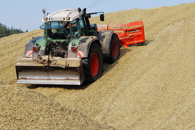 Lagerung von Maissilage